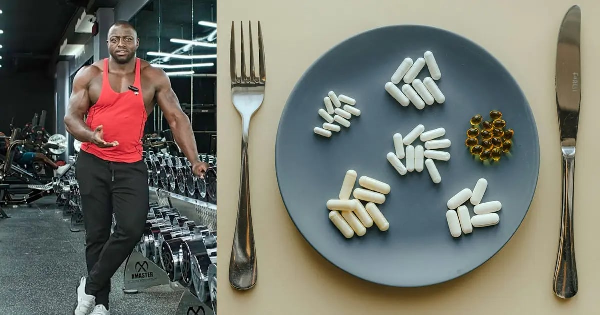 Gachau Njoroge discussing his essential supplement stack after 10 years of lifting