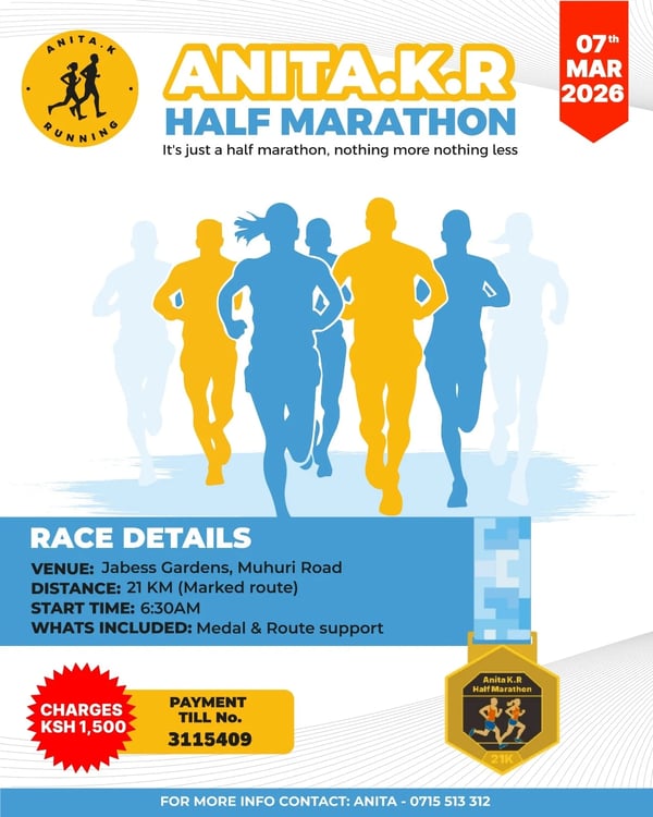 Anita KR Half Marathon poster
