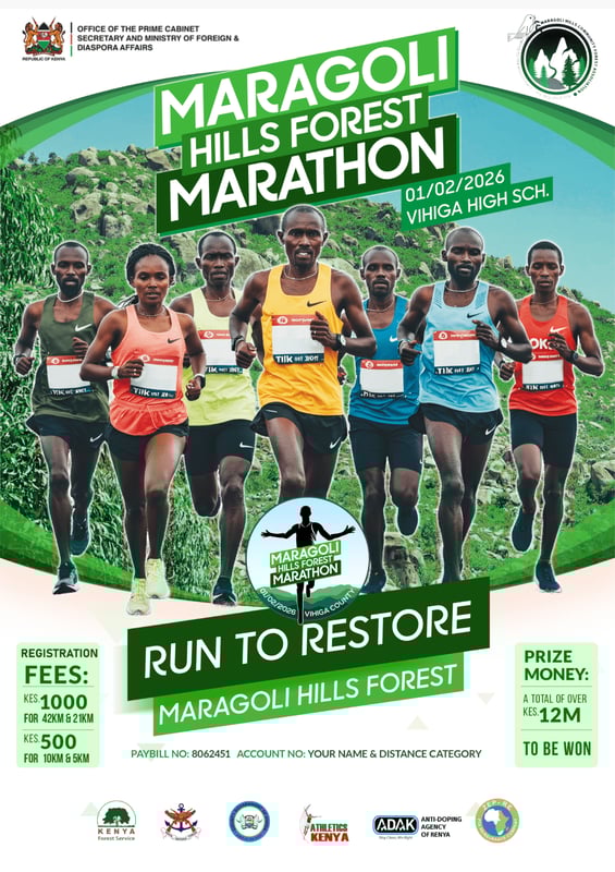 Maragoli Hills Forest Marathon poster