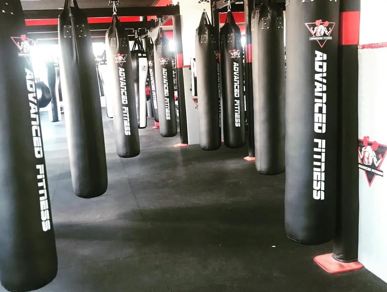 Advanced Fitness Gym at Holden Towers showing boxing area