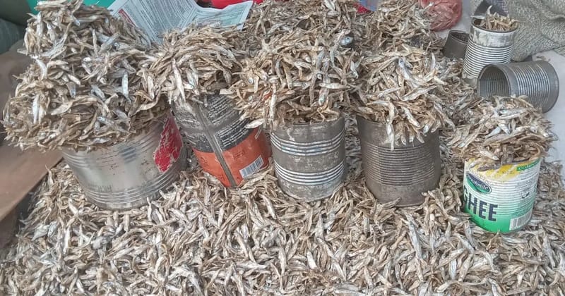 Omena displayed for sale at a local market